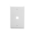 Maxpower Oversized Classic Face Plate 1 Port White MA561451